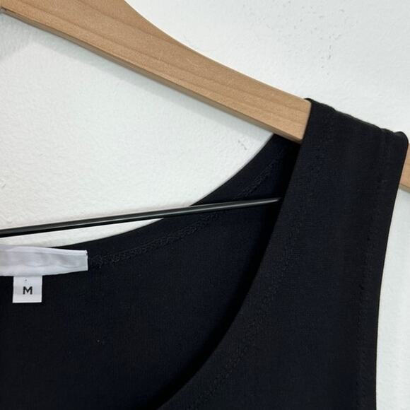 Bryn Walker Asymmetrical Tunic Tank Top Black size Medium - Picture 4 of 6